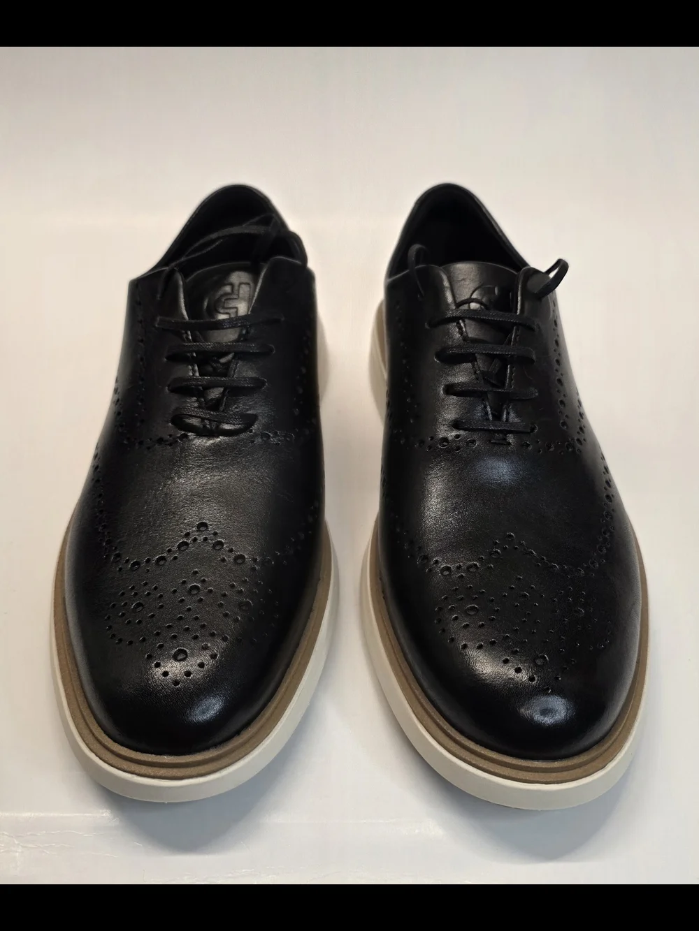 New Cole Haan Original Grand Cityspectre Wingtip Oxford Black Men's Size 8.5
